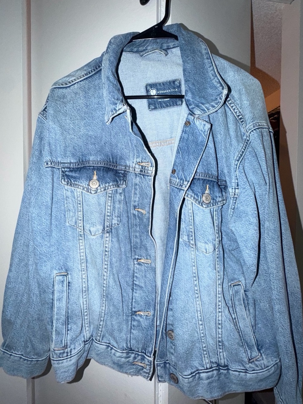 Classic Light Blue Denim Jacket - aeropostale